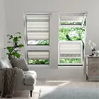 Expressions Cardigan Stripe Stone Blackout Blind For Velux Windows