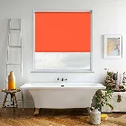 Splash Bright Orange Electric Roller Blind