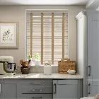 Nordic Oak & Camel Faux Wood Blind - 50mm Slat