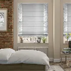 Faux Silk Crush Platinum Roman Blind