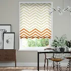 Vector Border Tangerine Roman Blind