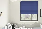 Faux Suede Cornflower - Roman Blind