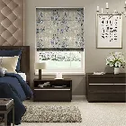 Renaissance Linen Vintage Blueberry Roman Blind