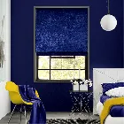 Crushed Velvet Royal Blue Roman Blind