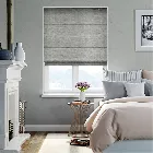 Ahisma Luxe Faux Silk Chrome Roman Blind