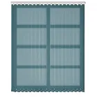 Woven Teal Vertical Blind