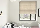 Crushed Velvet Ivory - Roman Blind