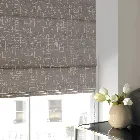 Abingdon Pewter Roman Blind - Blackout Lining