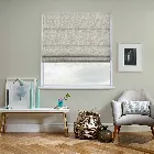 Fern Leaves Mint Green Roman Blind