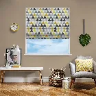 Pyramids Noir Roman Blind