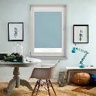 Unicolour Fr Batik Blue Perfect Fit Roller Blind
