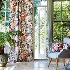 Secret Oasis Velour Rouge Curtain