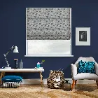 Gingko Ocean Blue Roman Blind