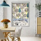 Silhouette Peacock Roller Blind
