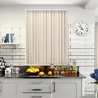 Fawn Pvc Blackout Vertical Blind