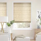 Dupioni Faux Silk Flax Roman Blind