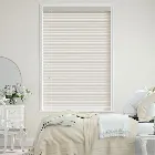 Antique Cream Faux Wood Blind - 50mm Slat