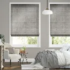 Luster Glacier Grey Roman Blind