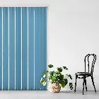 Unicolour Fr Cyan Blue 127mm Vertical Blind