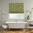 Deer Lichen Green Roman Blind