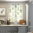 Angel Ferns Olive Roller Blind