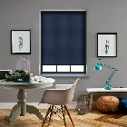 Splash Indigo Blue Electric Roller Blind