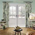 Silver Birch Larkspur Curtain