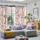 Twirl Raspberry Curtain