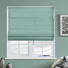 Panama Azure Roman Blind