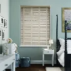 Moonstone & Stone Wooden Blind With Tapes - 50mm Slat