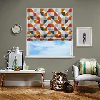 Spiral Scarlet Roman Blind