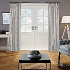 Urban Metallic Silver Curtain