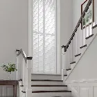 Full Height Hampton Vivid White Faux Wood Shutter