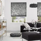 Crushed Velvet Nickel Roman Blind