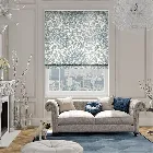 Pinion Velvet Grey Wash Roman Blind