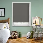 Unishade Blackout Fr Flint Grey Roller Blind