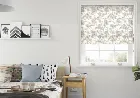 Aquataine Charcoal - Roman Blind