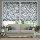 William Morris Acanthus Vintage Blue Roman Blind