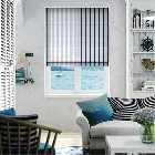 Twill Stripe Regatta Roman Blind