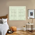 Full Height Hampton Ecru Faux Wood Shutter