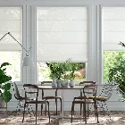 Lumiere Unlined Acantha Snow White Roman Blind