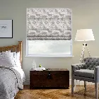 Moondust Chrome Roman Blind